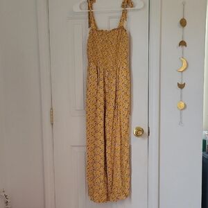 Floral Yellow Jumpsuit